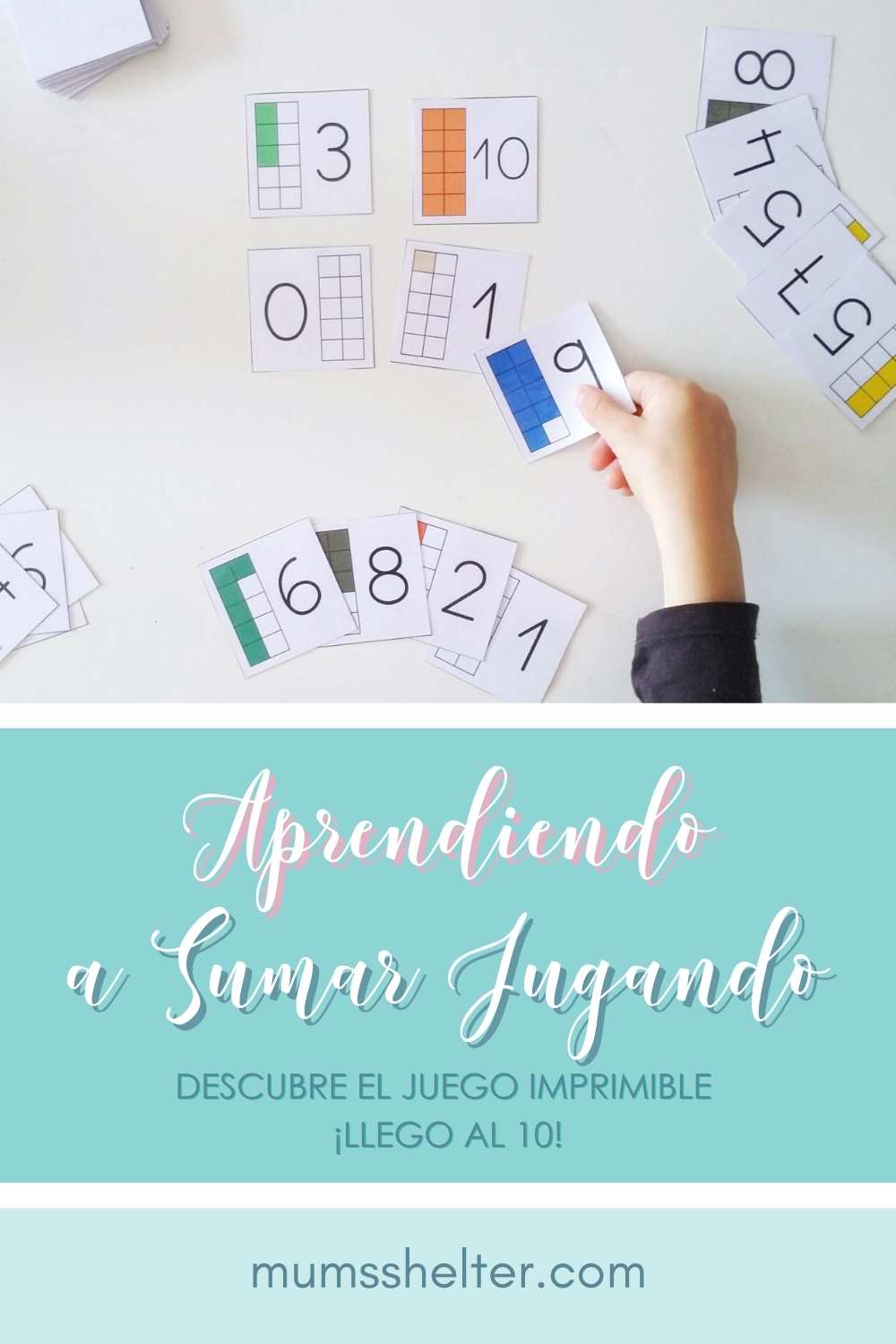 aprender a sumar juego imprimible llego al 10