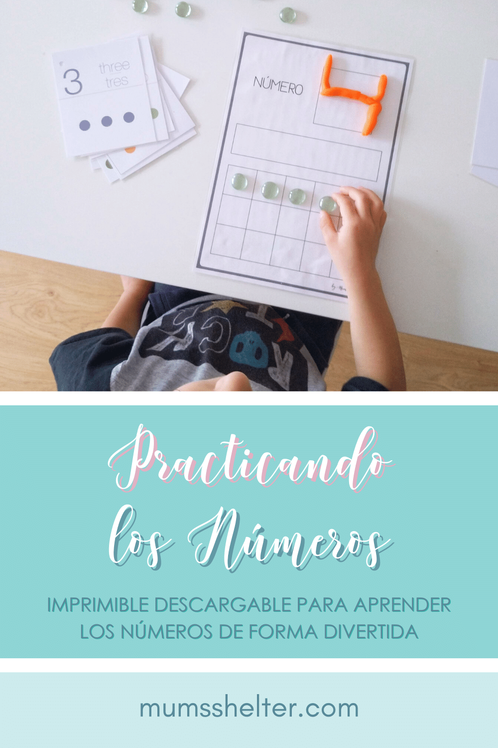 Practicando los Números · Nuevo Imprimible